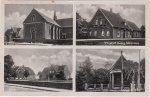 17 Lohne Kr. Lingen - Kirche, Wirtschaft G. Schnieders, Schule, Kriegerdenkmal