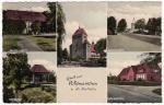 12 Gruß aus Wietmarschen, Matthiasstift, Ehrenmal, Wallhahrtskirche, Dorfansicht, Volksschule.