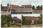 14 Gruß aus Wietmarschen, Wallfahrtskirche, Ehrenmal, Schulgebäude, Dorfansicht, Matthiasstift