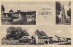 06 Gruß aus Schepsdorf, Neue Emsbrücke, Kath. Kirche, Camping